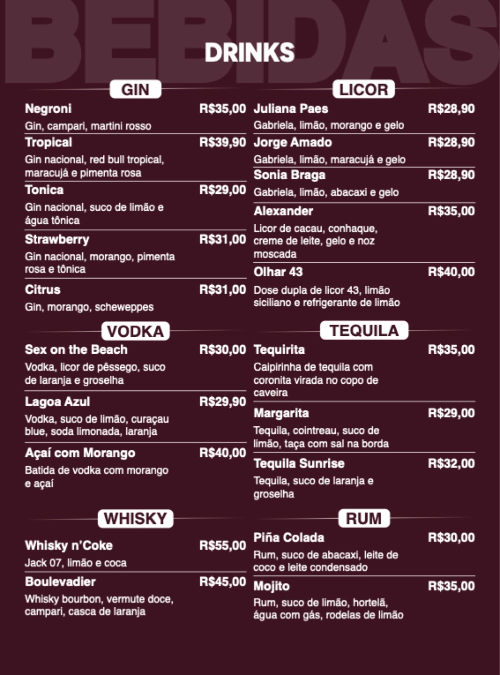 Cardápio Alquimia — página 10